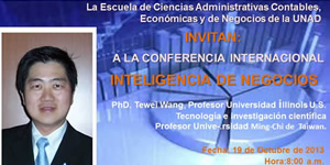 Reconocido profesor de informática de las Universidades de Illinois y Ming –Ching de Taiwán, conducirá conferencia sobre inteligencia de negocios
