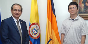 Estudiante de la UNAD Colombo-Japonés visita el CEAD Bucaramanga