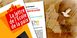 La lettre de l'Ecole de la Paix de Francia publica artículo escrito por docente de la UNAD
