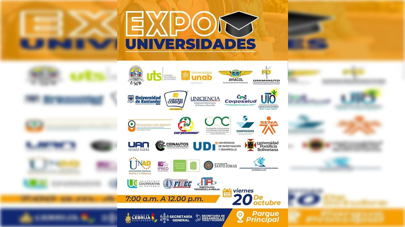 La UNAD se une al Fondo de Educación Superior y participa en la Expo - Universidades en Lebrija - Santander