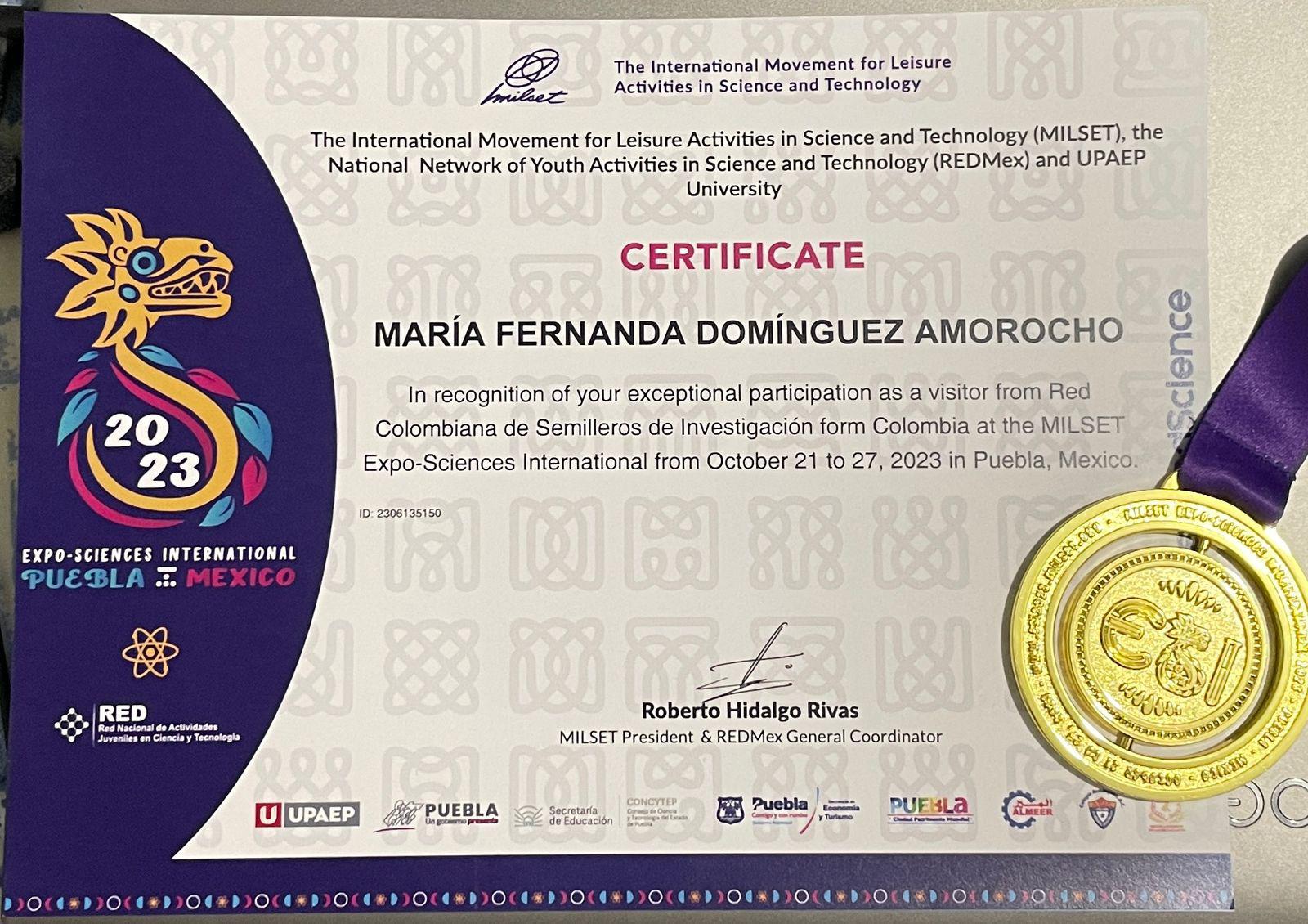 CIDAGRO de la UNAD Bucaramanga gana reconocimiento internacional en Expo Sciences Internacional ESI 2023.