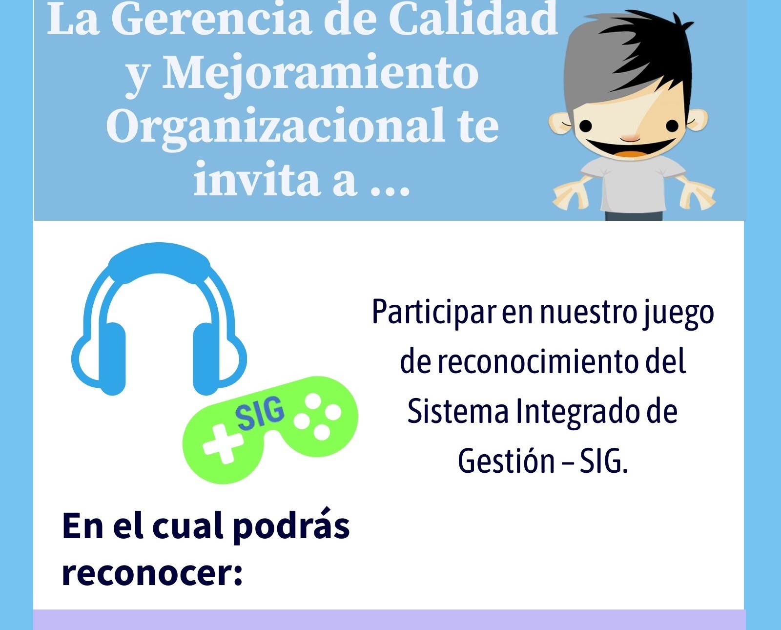 La GCMO te invita a... poner a prueba tus Conocimientos del SIG con nuestro Juego