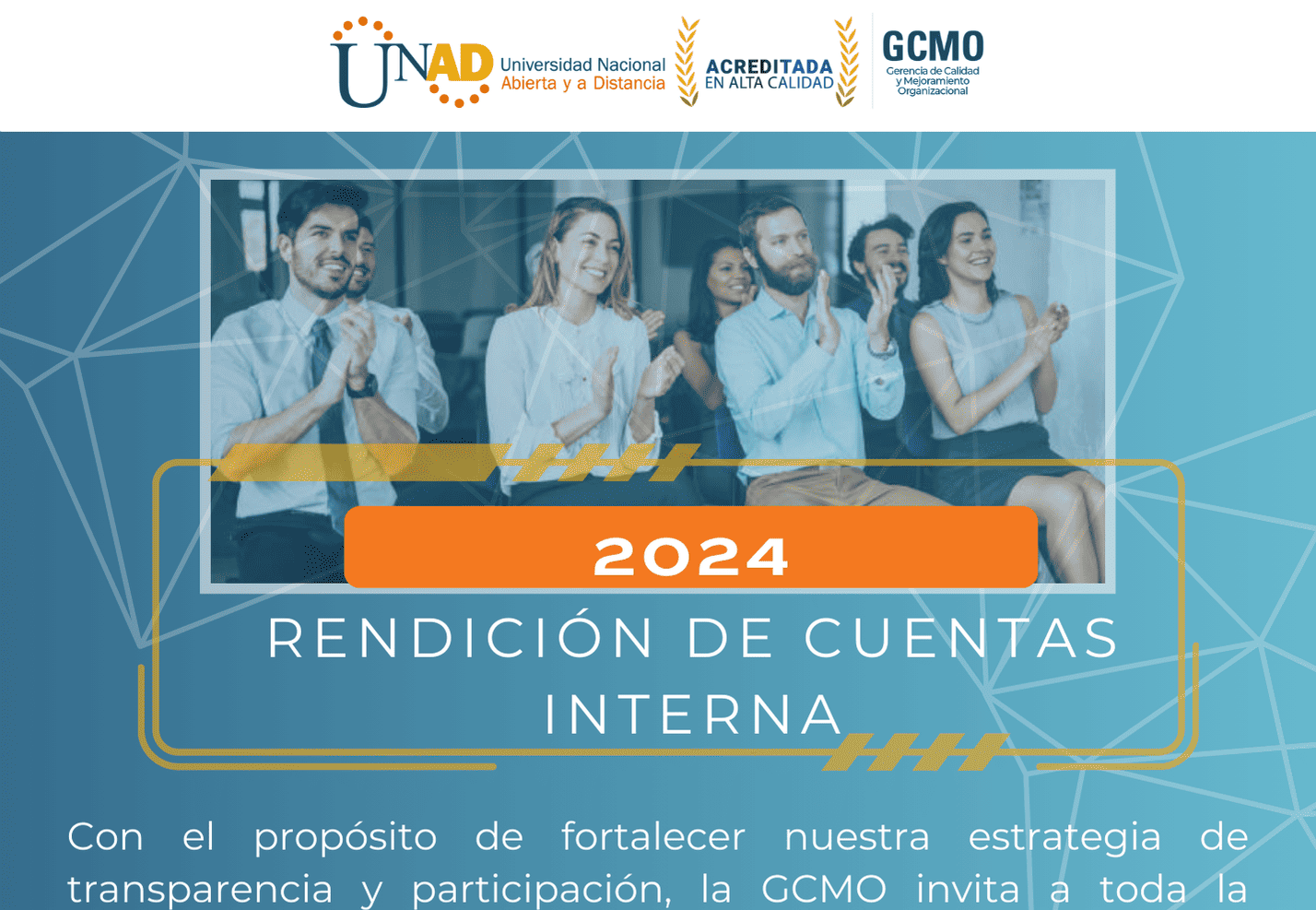 Invitación Rendición de Cuentas Interna - Vigencia 2024