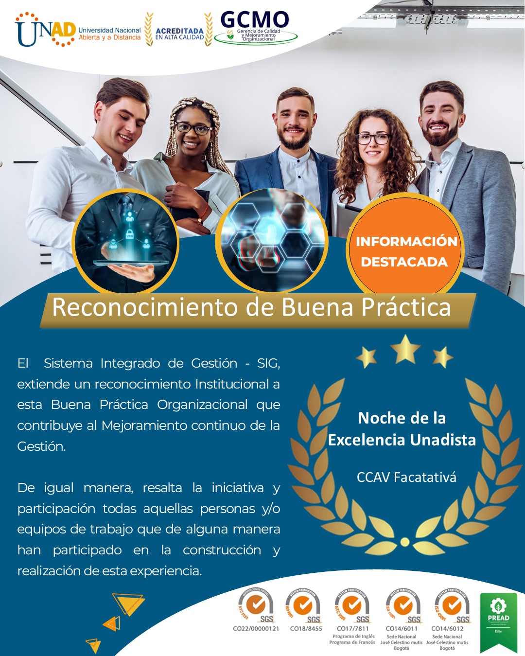 pildora reconocimiento Noche de la excelencia Unadista