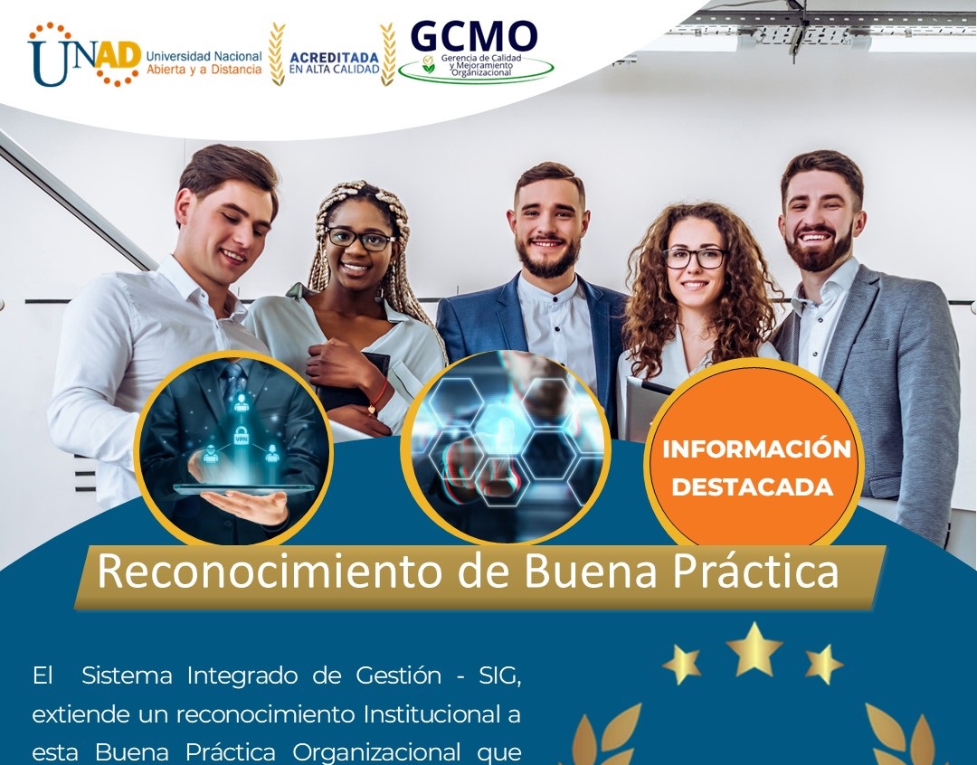 Reconocimiento Buena Práctica Organizacional -  Noche de la excelencia Unadista