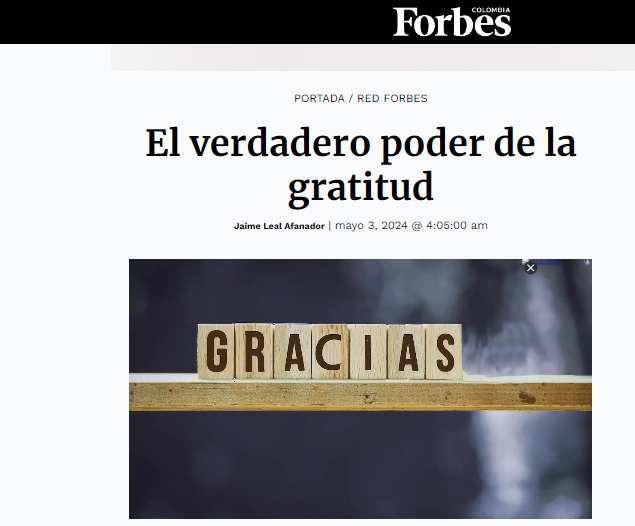 Agradecimiento Forbes