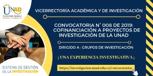 Apertura - Convocatoria 008 para al financiación de proyectos de investigación e investigación-creación