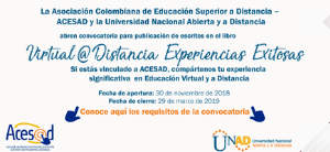UNAD y ACESAD abren convocatoria para publicación de experiencias exitosas en educación a distancia y virtual