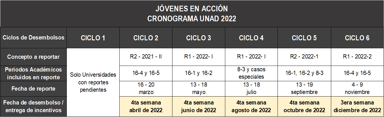 CRONOGRAMA JEA