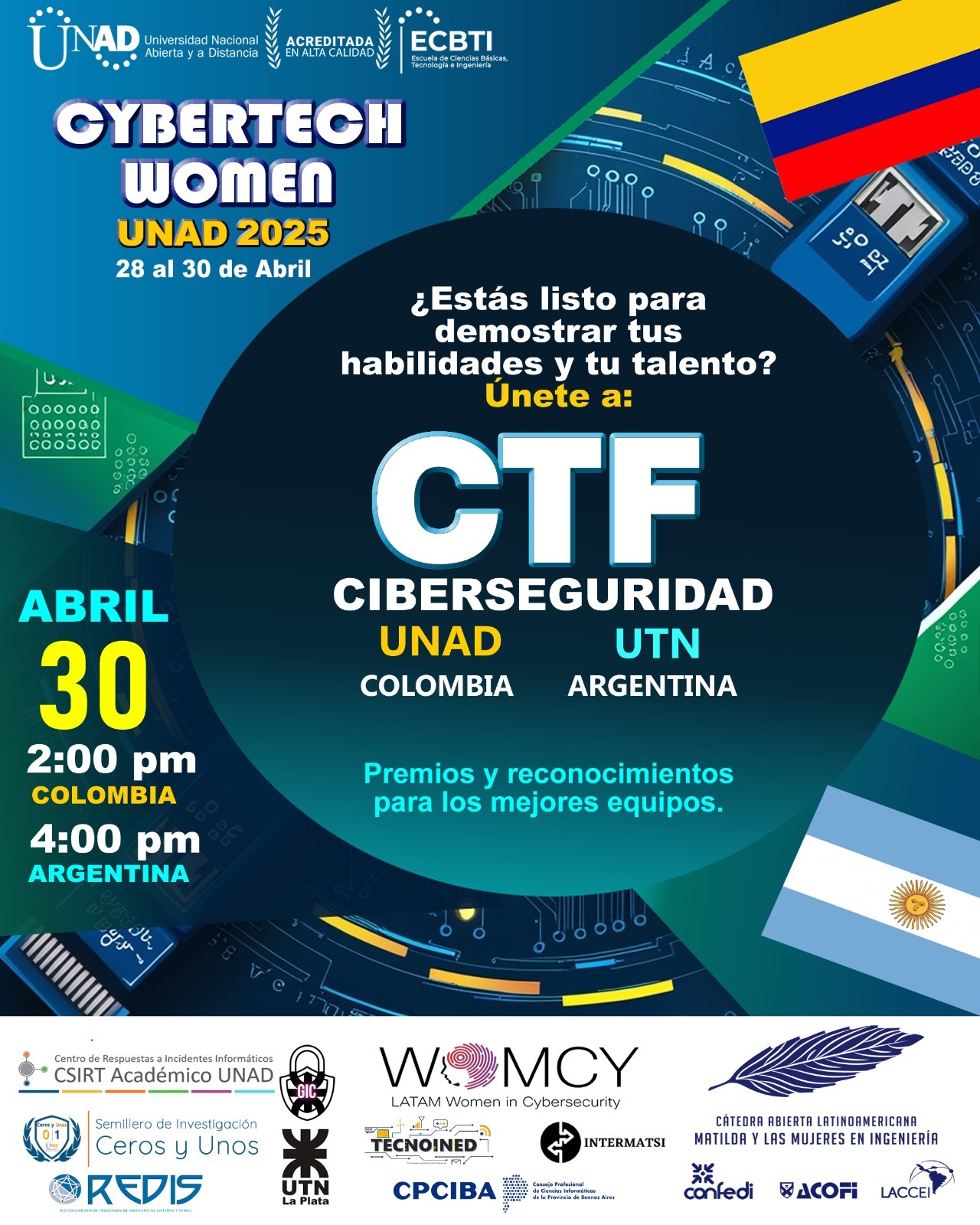 Colombia Continua Reforzando su Ecosistema de Ciberseguridad con Educación, Innovación y Perspectiva de Género: Cybertech Women UNAD 2025