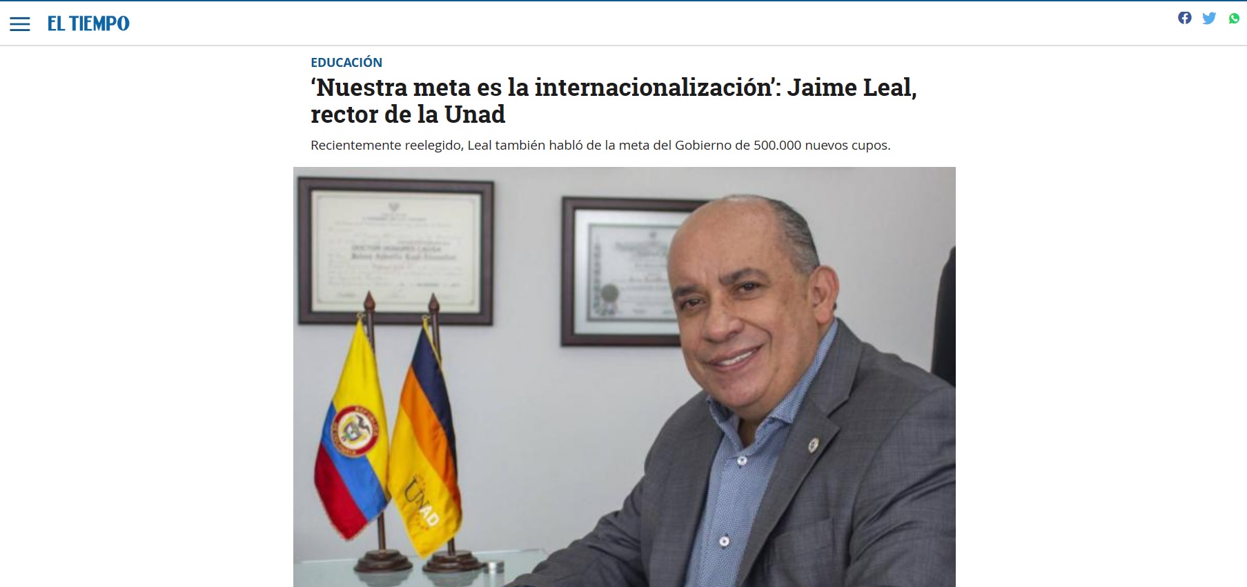 ET RECTORUNAD RETOS