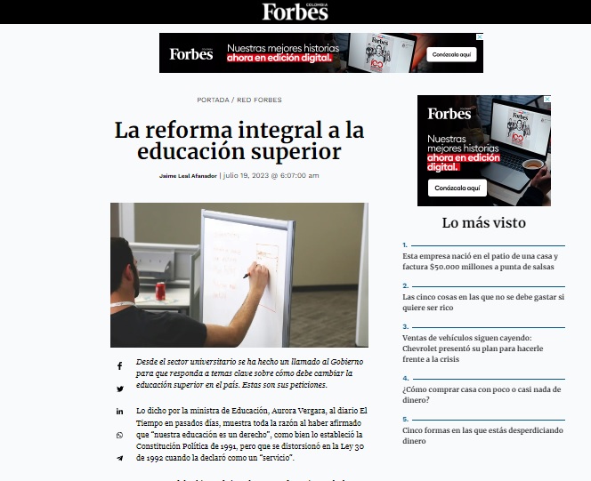 Forbes UNAD julio