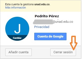 cerrar sesion