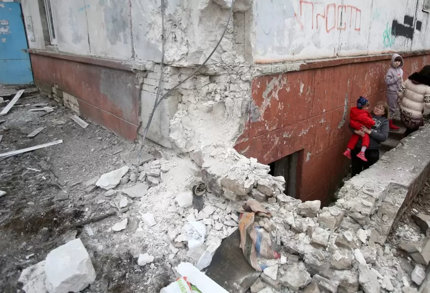 Destrucción en Sievierodonetsk tras invasión rusa a Ucrania.