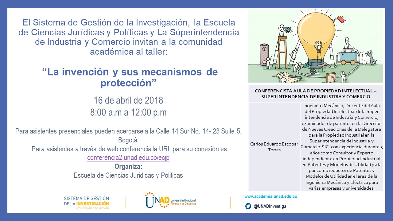 Invención y protección Invitación