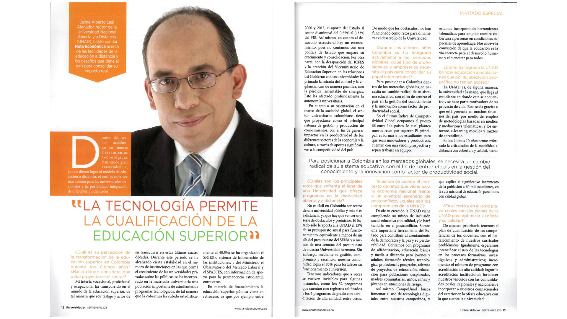 La tecnología permite la cualificación de la educación superior
