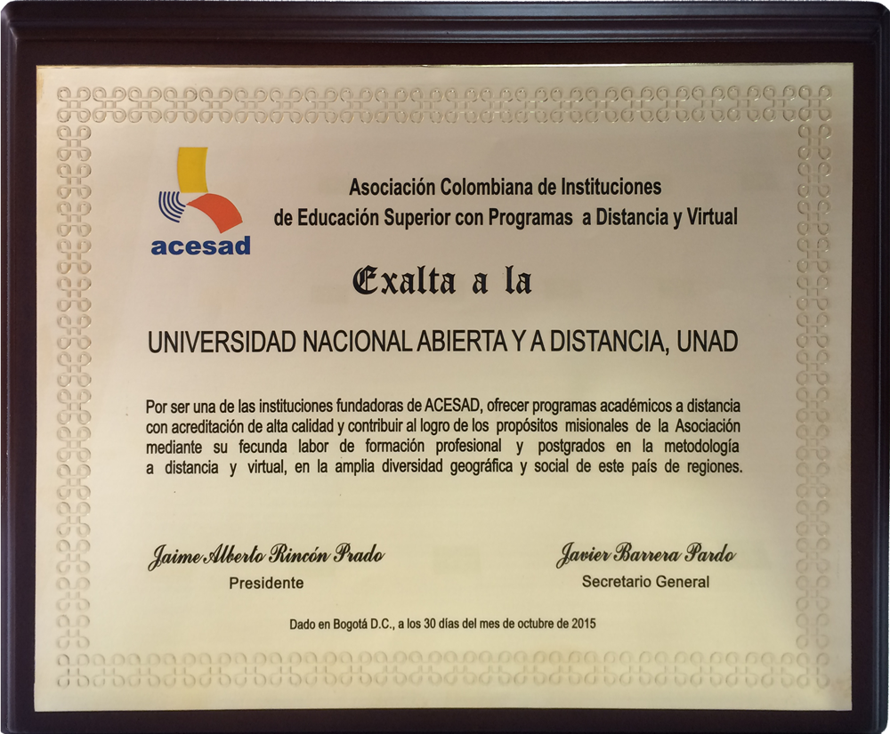 Reconocimiento ACESAD