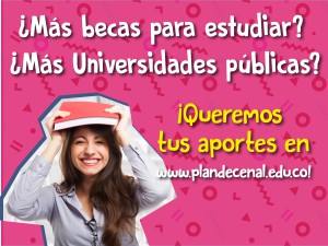 Participa en la construcción del Plan Decenal de Educación