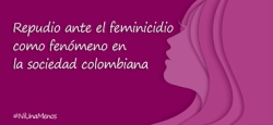  Repudio ante el feminicidio como fenómeno en la sociedad colombiana