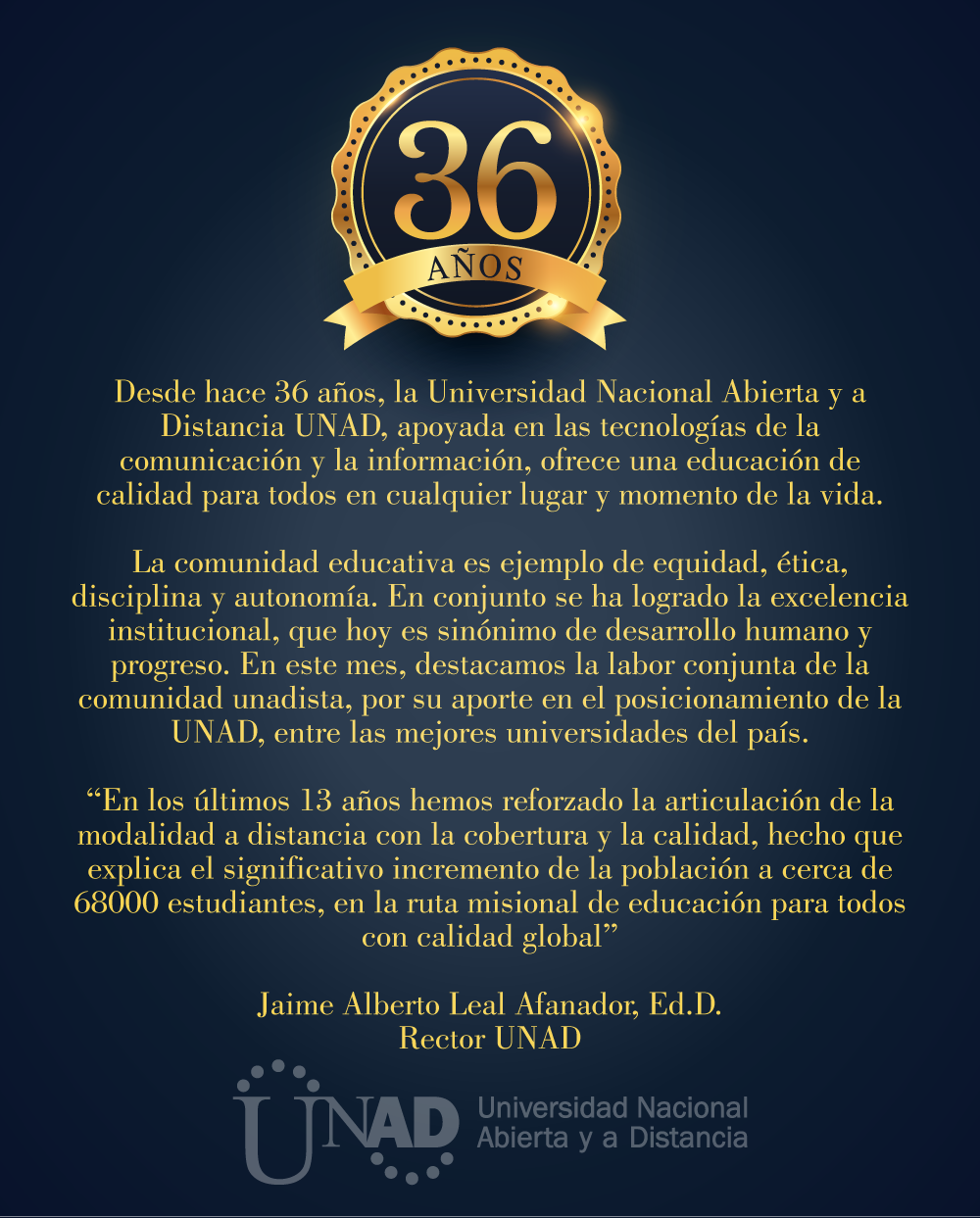 36 años unad