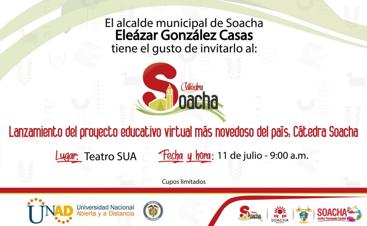 Alcaldía de Soacha y UNAD, realizan el lanzamiento de “Cátedra Soacha”