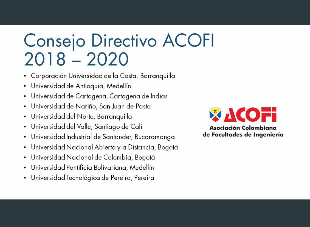 La UNAD elegida para hacer parte del Consejo Directivo de la Asociación Colombiana de Facultades de Ingeniería ACOFI