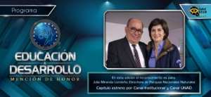 Educación y Desarrollo "Mención de honor" con Julia Miranda Londoño