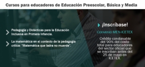 Inscríbete en nuestros cursos para educadores