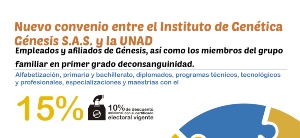 Nuevo convenio de la UNAD con el Instituto de Genética Génesis