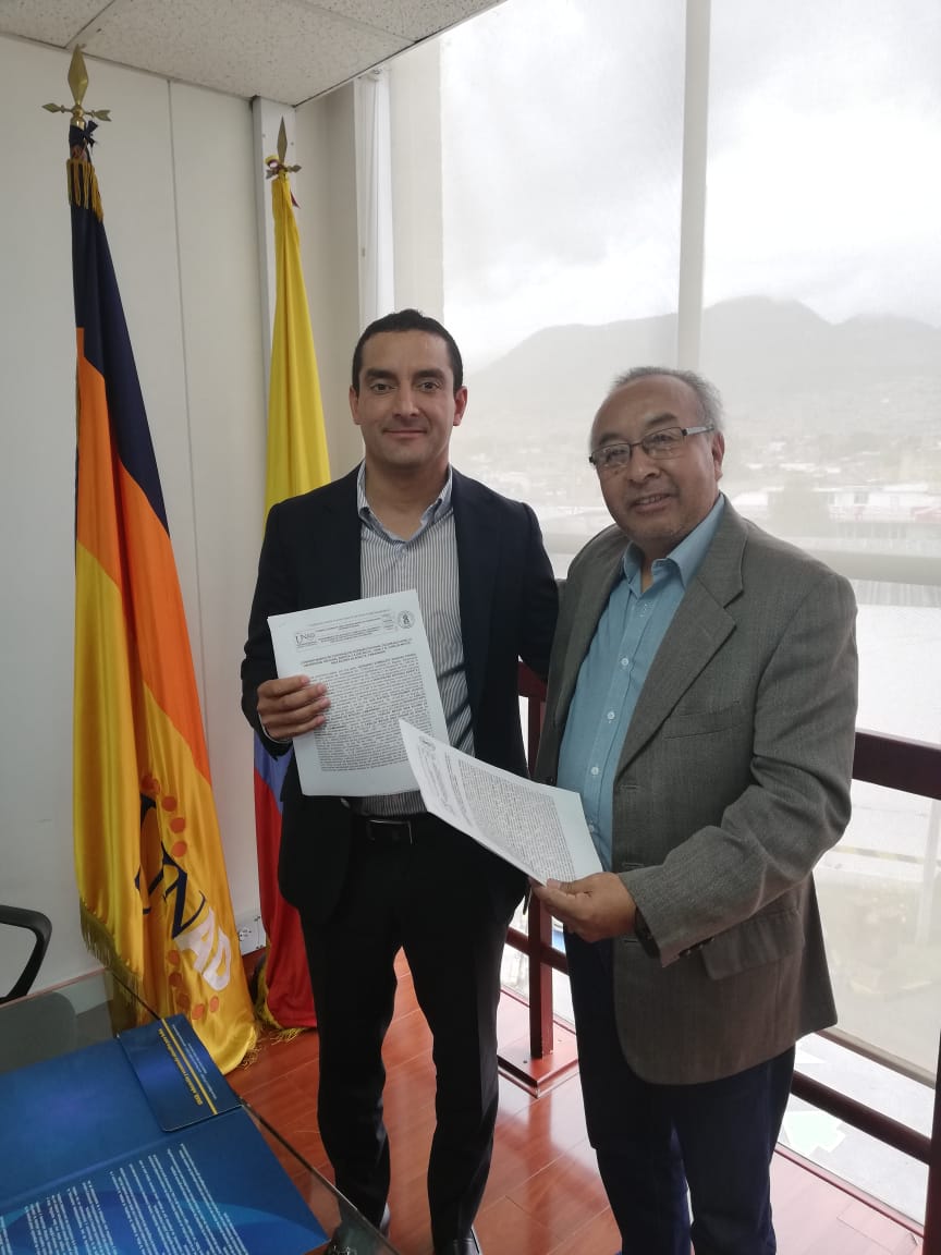 La UNAD firmó convenio marco de cooperación interinstitucional con el Cabildo Mayor Inga Kichwa De Bogotá -CAMAINKIBO-
