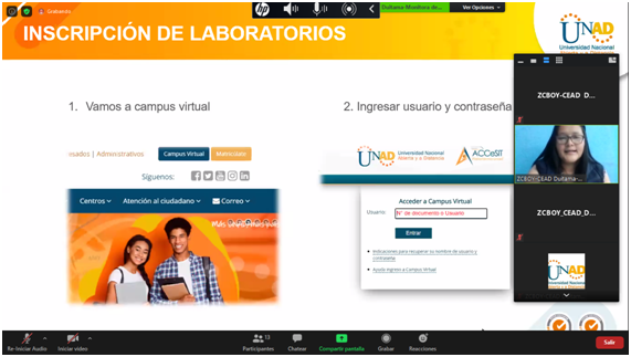 El CEAD Duitama realizó inducción para prácticas de laboratorios para resolver dudas de los estudiantes