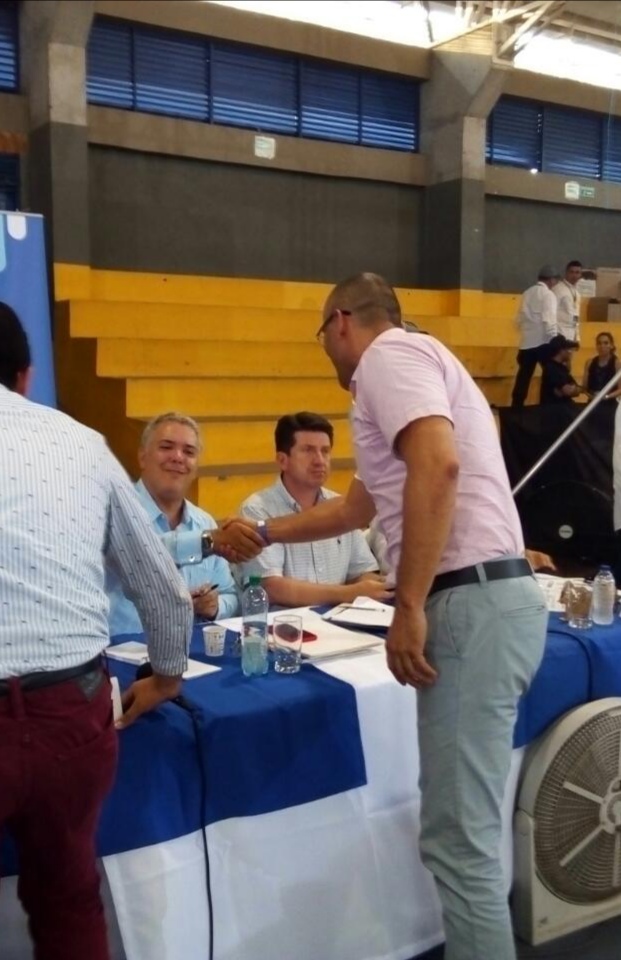 Con el Presidente Duque