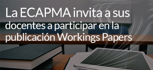 Abierta convocatoria para participar en la publicación Workings Papers de ECAPMA