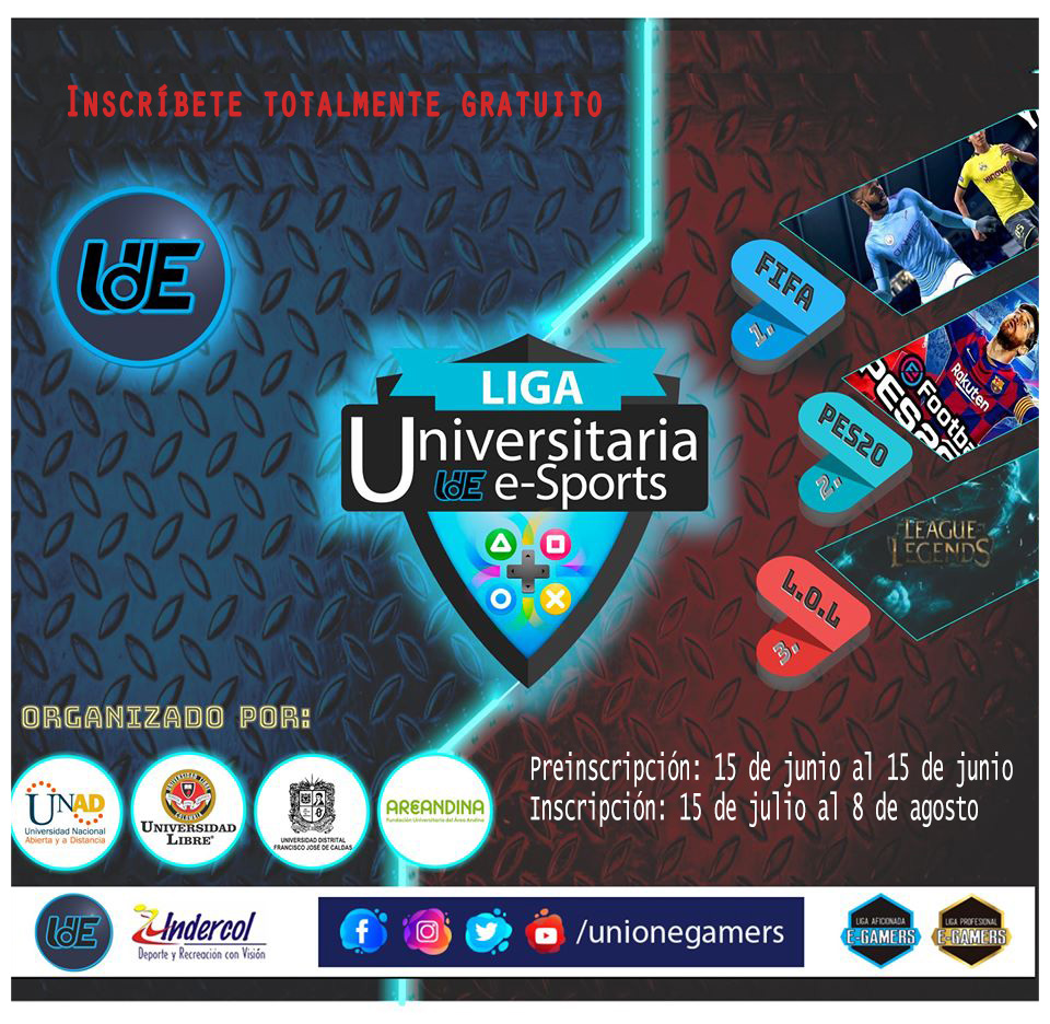 Inscríbete y participa en la primera Liga Universitaria de E-sport en Colombia