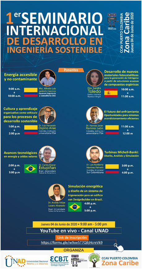 Energía eficiente, producción y consumo responsable, los temas que se trataron en el Primer Seminario Internacional de Desarrollo en Ingeniería Sostenible 