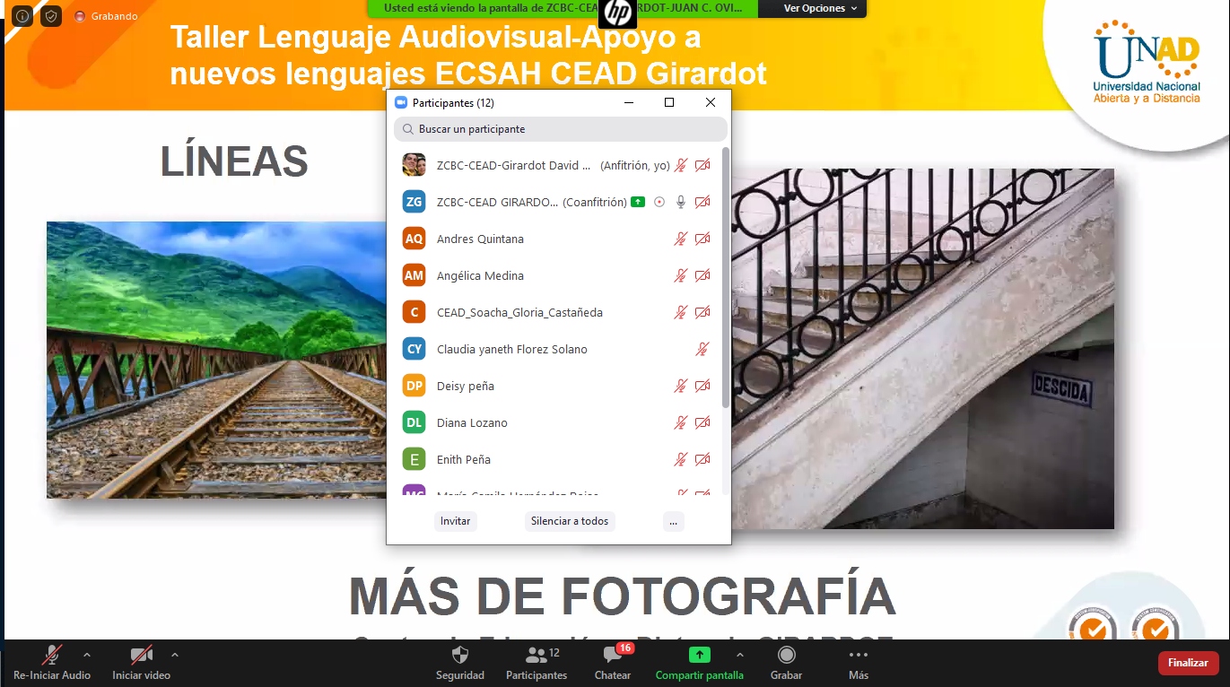 A través de taller, el CEAD Girardot brindó herramientas para comprender el lenguaje audiovisual 