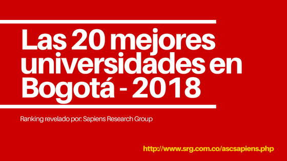Las 20 mejores universidades en Bogotá 