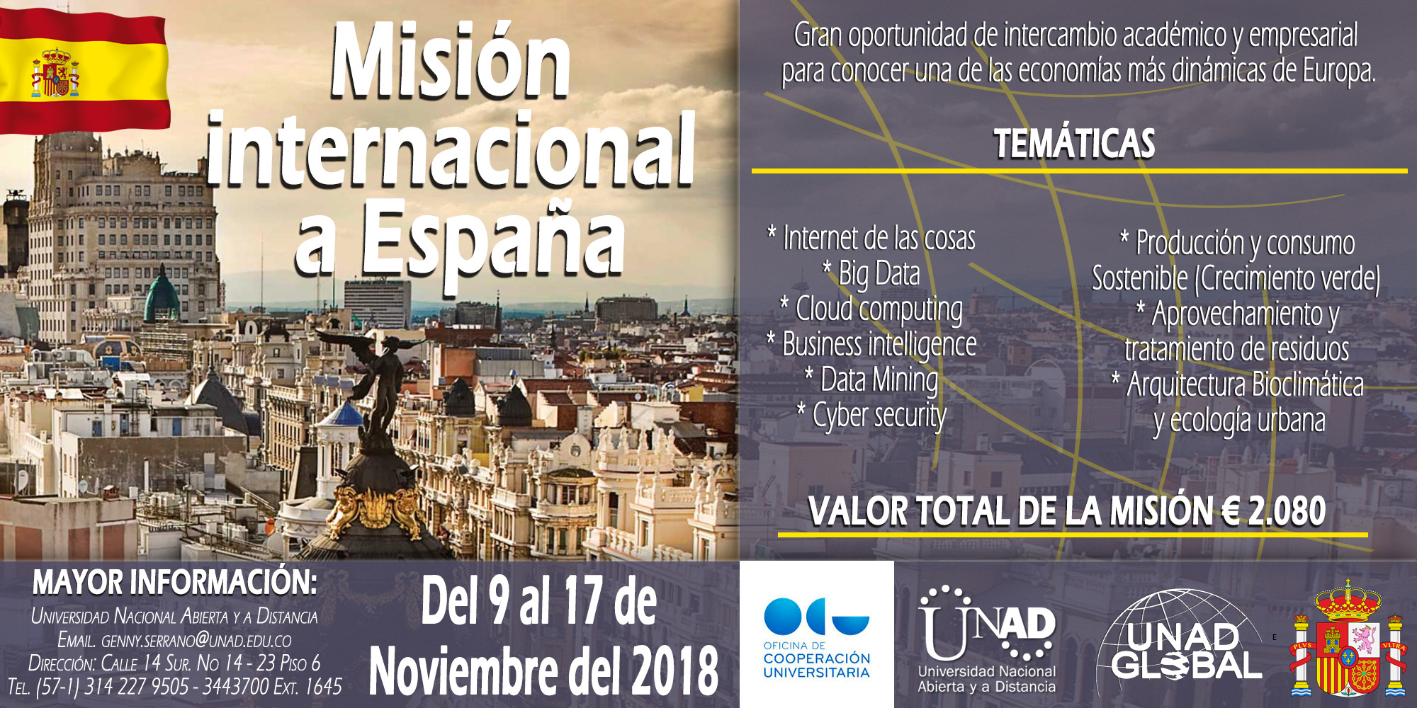 Misión internacional unadista a España 050618