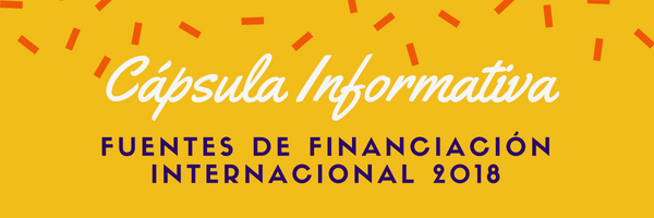 Fuentes de Financiación Internacional para propuestas de proyectos de investigación