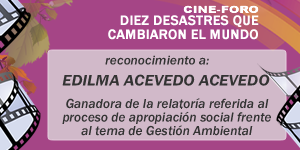 Ganador Relatoría Apropiación Social al Tema de Gestión Ambiental