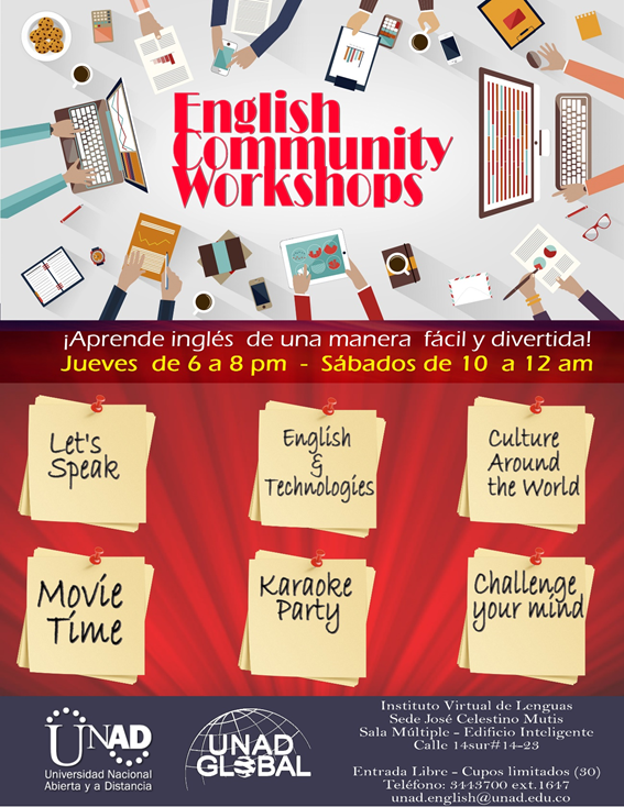 ¡Participa en los English Community Workshops!
