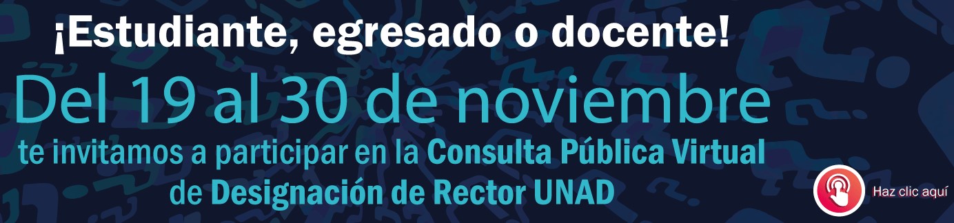 Consulta pública virtual de designación de Rector UNAD