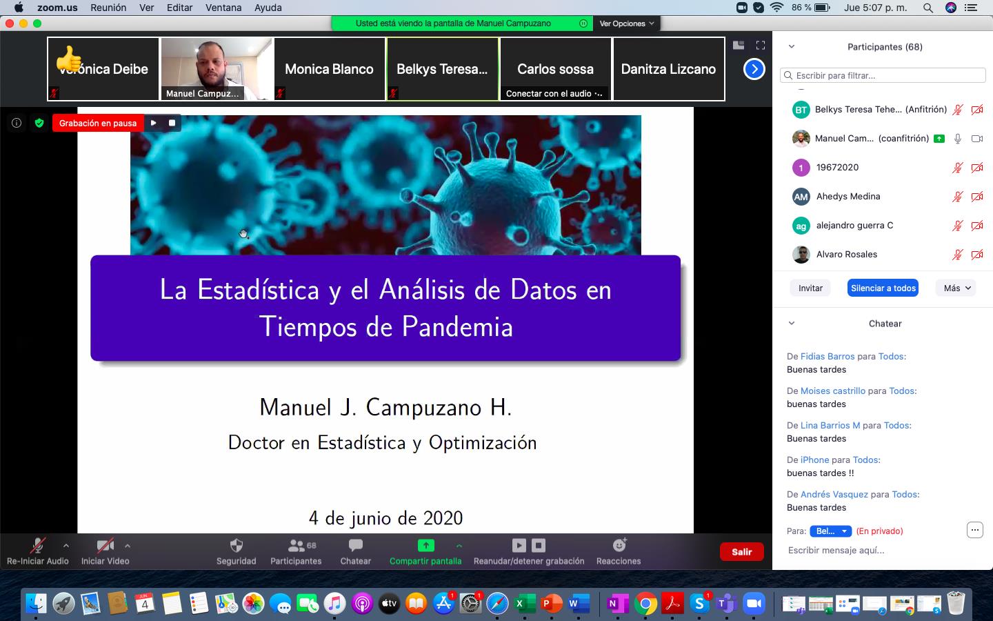 ECBTI CEAD Santa Marta realizó la Charla: “La Estadística y el Análisis de Datos en Tiempos de Pandemia”