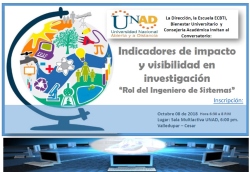 Conversatorio; “El Rol del Ingeniero de Sistemas” Indicadores de Impacto y visibilidad en Investigación
