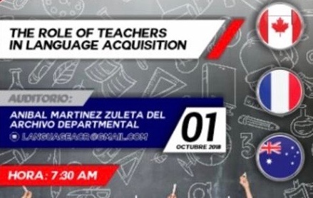 Primer Foro de Bilingüismo;The role of teachers in language acquisition, CEAD Valledupar