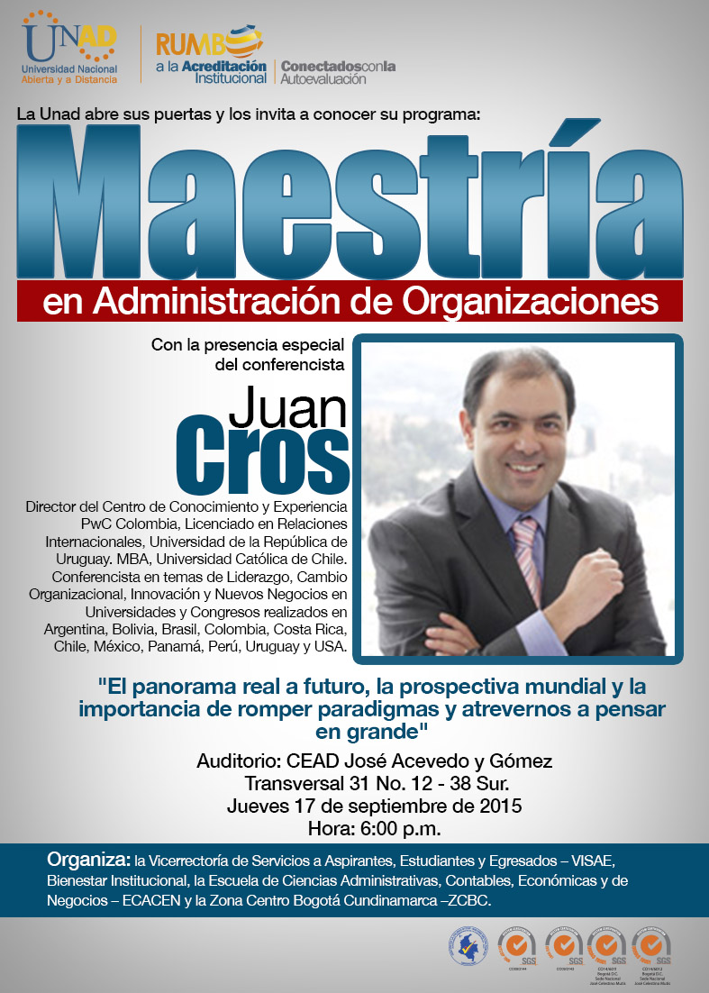 Jornada de puertas abiertas. Maestría en Administración de Organizaciones