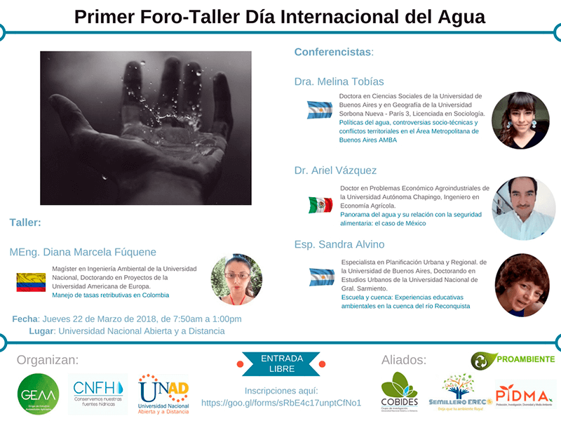 1er Foro Taller Día Internacional del Agua 2018