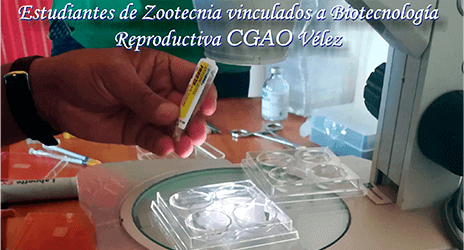 Estudiantes de Zootecnia se vinculan a proyecto de investigación en Biotecnología Reproductiva 