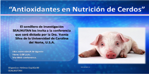Nutrición de Monogástricos: “Antioxidantes en Nutrición de Cerdos”