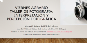 Taller de fotografía: “Interpretación y percepción fotográfica”